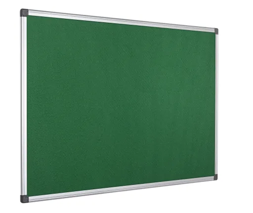 Quadro Expositor Feltro 120x240 cm Verde Moldura Alumínio Maya Retardador de Chama - Bi-Office