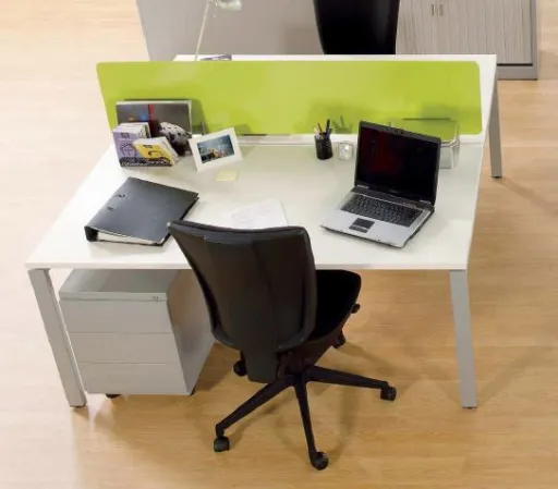 Ilha Posto de Trabalho WorkStation X 1200x1640x750mm – 2 Pessoas - Ergotimes