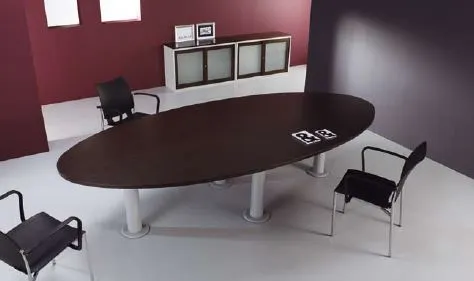 Mesa de Reunião 2000x1200x750mm Elipse