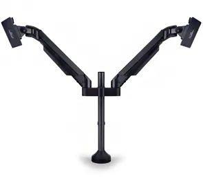 Suportes Monitor de Mesa 15 - 32" M Vesa Gas Lift Dual Preto Multibrackets 2 Ecrãs