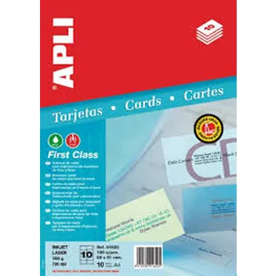 Cartões de Visita 89x51mm 10 Folhas Inkjet/Laser Apli