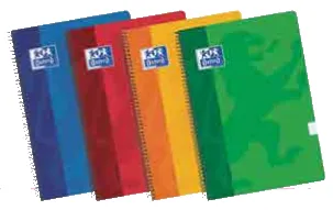 Caderno Espiral Oxford Folio Capa Dura 80 Folhas Quadriculado – Cores Sortidas