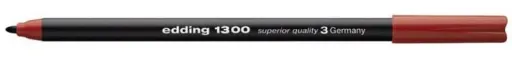 Marcadores Ponta de Fibra Redonda Edding 1300 Vermelho – Edding