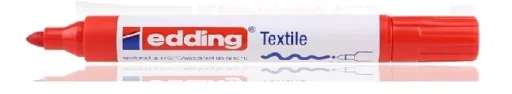 Marcador Permanente Edding 4500 para Tecido Vermelho (Textil T-Shirt) – Edding