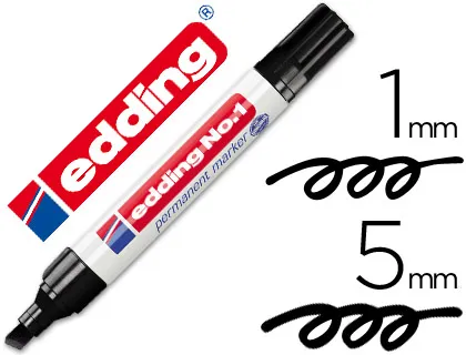 Marcador Permanente Edding Nº1 Preto - Edding