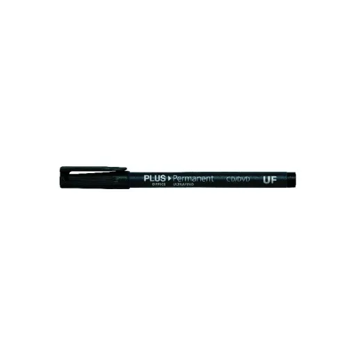 Marcador Permanente Plus "UF" Preto - Plus Office