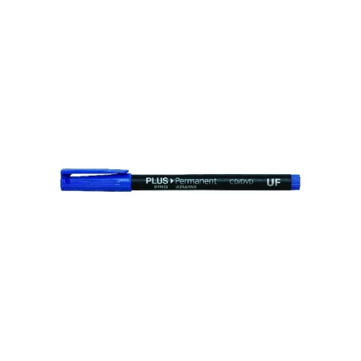 Marcador Permanente Plus "UF" Azul - Plus Office