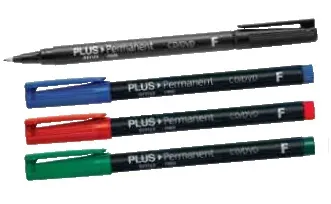 Marcador Permanente Plus Office 4 Cores - Plus