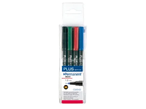 Marcador Permanente M 4 Cores – Plus