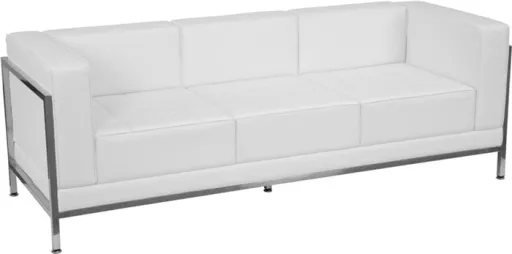 Sofá de Escritório 3 Lugares Branco - Cibeles