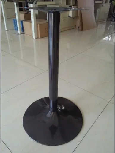 Bases de Mesa Alta 110cm Preto Satin CRISS-SAT-110NE