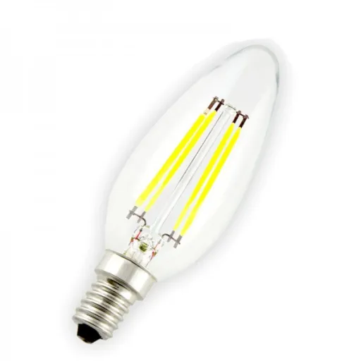 Lâmpadas LED Filamento, E14, 450lm, 2700K, 4W, 360º