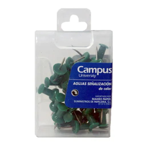 Alfinetes de Sinalização Verde 35 Unidades - Campus