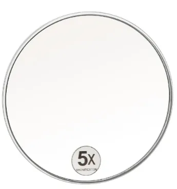 Espelho de Parede com Ventosa 5x – Acrílico Grande - Andrea House