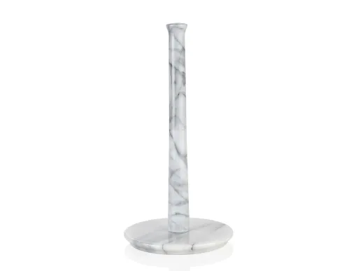 Suporte de Rolos Efeito Mármore Branco