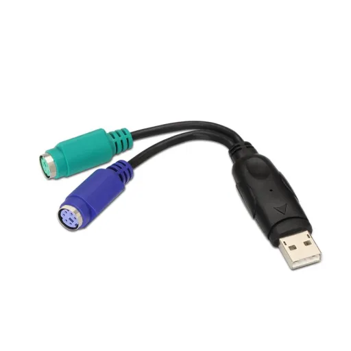 Conversor PS/2(Teclado+Rato) a Usb, Tipo 2xPS/2/H-A/M, 15 cm