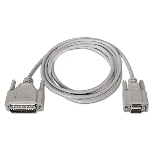 Cabo Serie Null Modem, DB9/H-DB25/M, 3.0 M