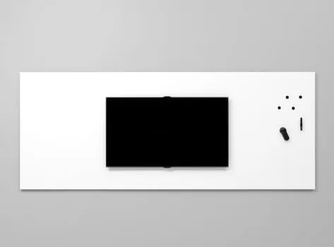 Bi Office Quadro Branco Magnético Porcelana 299x119 cm Air TV