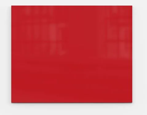 Lintex - Quadro Magnético Vidro 100x125 cm Vermelho a Mood Wall Branco