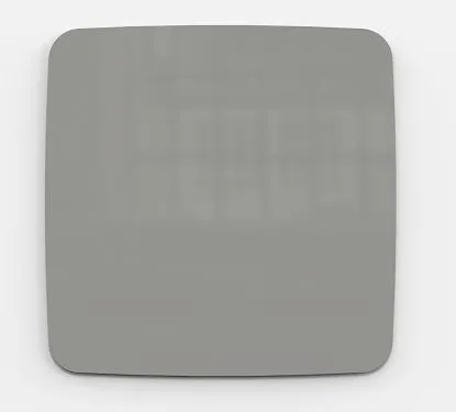 Lintex - Quadro Magnético Vidro 75x75 cm Mood Flow Wall Branco