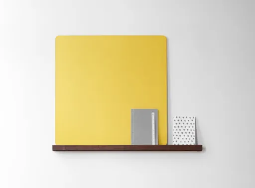 Lintex Quadro Magnético Vidro 75x75 cm Mood Ledge Branco
