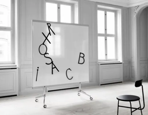 Quadro Branco Tripé 150,5x157,5 cm Flip Chart M3 Mobile Whiteboard - Bi-Office