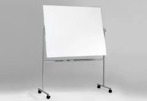 Quadro Magnético Branco 207,5x196x66,5 cm Boarder Mobile Reversible (Cavalete / Conferência) - Bi Office