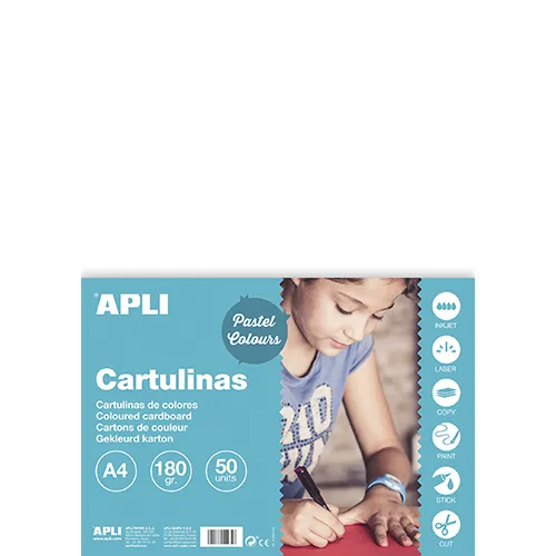 Cartolina Amarelo Claro A4 210x297 mm 170g - 50 Folhas - Apli