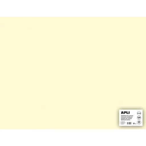 Cartolina Marfim 500x650 mm 170g - 25 Folhas - Apli