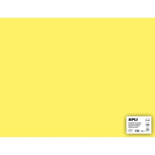 Cartolina Amarelo Claro 500x650 mm 170g - 25 Folhas - Apli