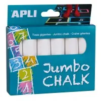 Giz Branco Jumbo 6 Un. Apli