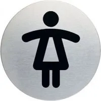 Etiquetas Autocolantes Wc Mulheres 297x210mm Durable de Sinalização