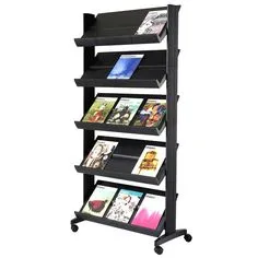 Expositor Movel para Brochuras e Revistas 855x1675x385mm