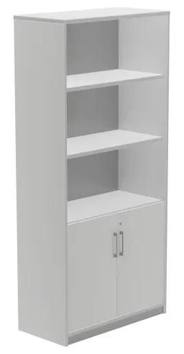 Armário de Escritório com Portas e Prateleiras 900x450x1950mm - Rocada