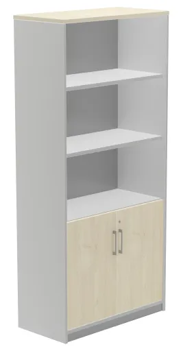 Armário de Escritório com Portas e Prateleiras 900x450x1950mm - Rocada