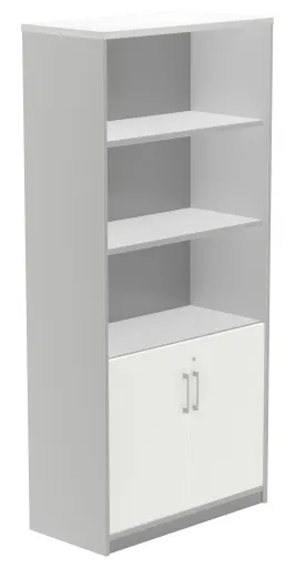 Armário de Escritório com Portas e Prateleiras 900x450x1950mm - Rocada