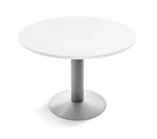 Mesa de Reunião Redonda 1000xA720mm Branco – Rocada