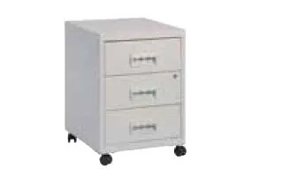 Bloco de Gavetas 410x410x500 mm 3 Gavetas Cinza - Pierre Henry