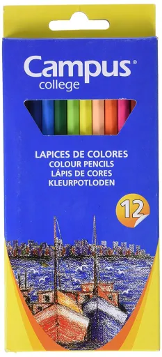 Lápis de Cor 12 Unidades - CAMPUS