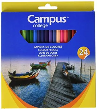 Lápis de Cor 24 Unidades - Campus 