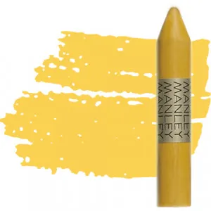 Lápis de Cera 12 Unidades Amarelo Escuro - Manley