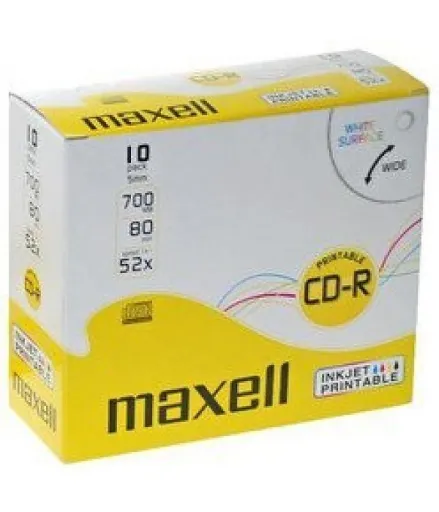 Cd R 80 Pr-w Maxell Multi Uso Pack 10Un.