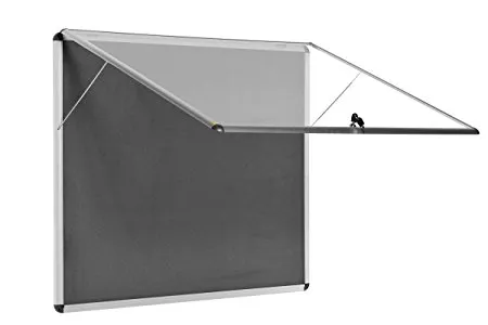 Vitrine Interior 706x653x35mm Retardadora de Chama Enclore Cinza - Bi Office