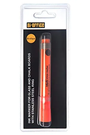 Marcador para Quadro de Vidro Laranja – Bi-Office