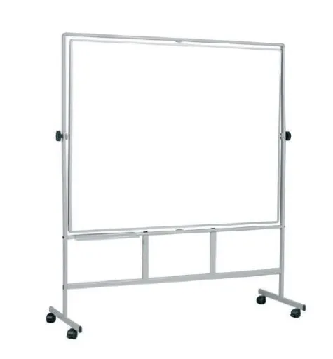 Quadro Branco Plus com Cavalete – Porcelana Rotativo Dupla Face 90x120cm