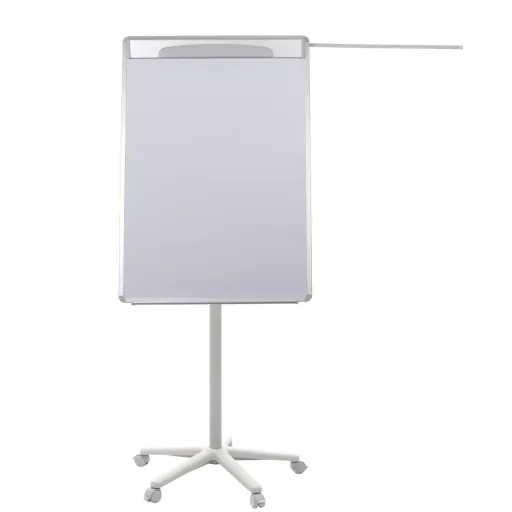 Bi-Office - Quadro Branco Tripé Magnético 70x100 cm Flip Chart Design Branco com Rodas