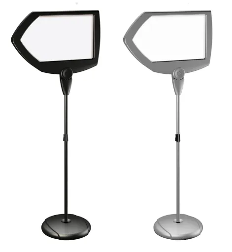 Suportes Expositor Formato Seta 1600x635mm Cinza