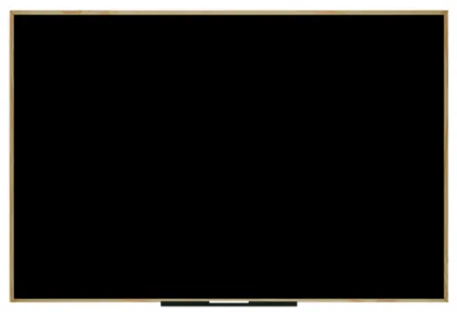 Quadro para Giz 28,5x38,5cm com Moldura de Madeira – Bi-Office New Basic Preto