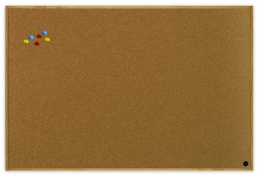Bi Office - Quadro de Cortiça Moldura de Madeira 58,5x88,5 cm New Basic