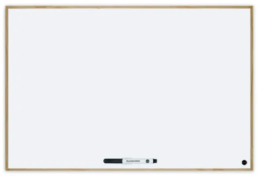 Quadro Branco de Limpeza a Seco 38,5x58,5 cm Moldura Cinza New Basic - Bi-Office